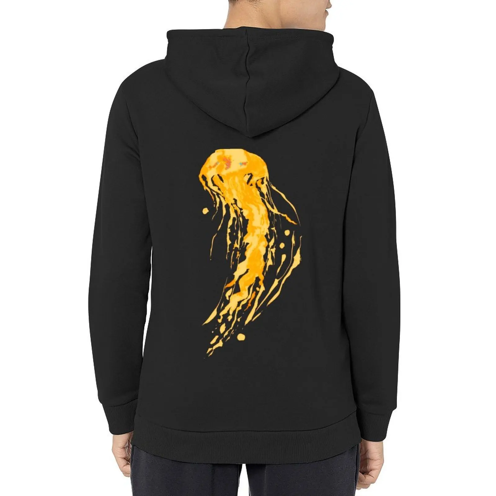 

Yellow Jellyfish - Summer Print Hoodie men's clothing anime clothes men's sweat-shirt winter clothes new in hoodies and blouses