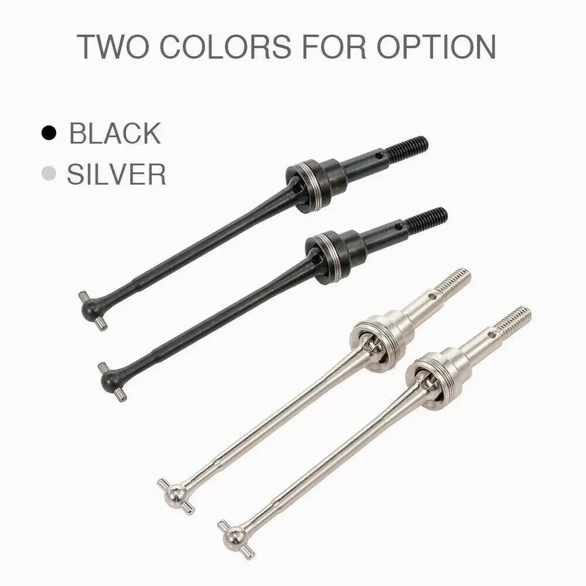 2pcs Steel Metal Front Drive Shaft CVD 0090 For WLtoys 12428 12423 1/12 RC Car Crawler Short Course Truck Upgrade Parts