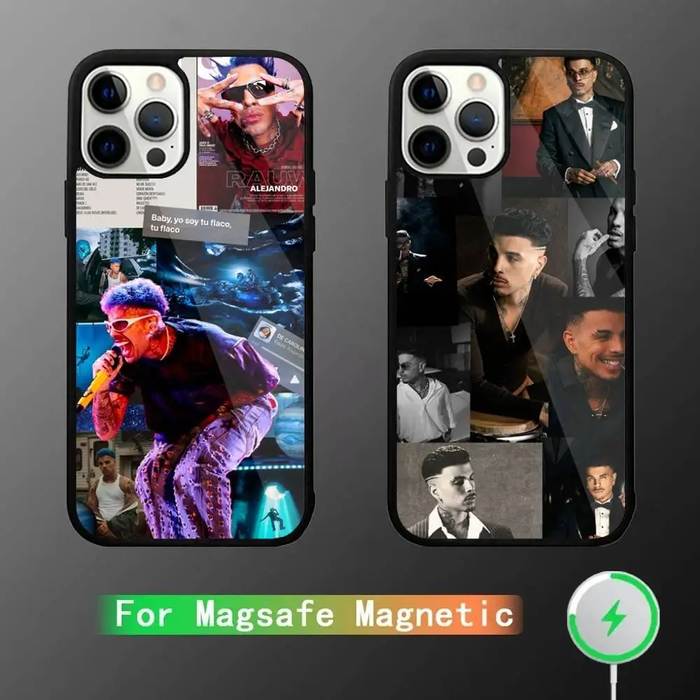 

Singer R-Rauw Alejandro Phone Case For iPhone 16,15,14,13,12,11,Pro,Max,Plus,Mini,SE New Magsafe Magnetic Wireless Charging