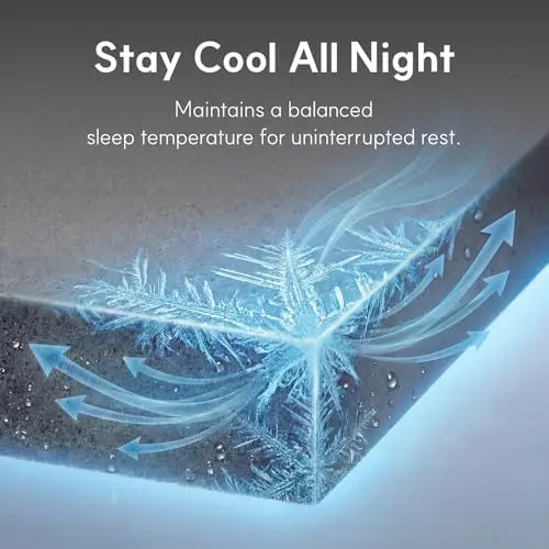 Full Size Mattress, 8 Inch Full Mattress, Basic Graphite Cooling Memory Foam Mattress in a Box, Pressure Relief with