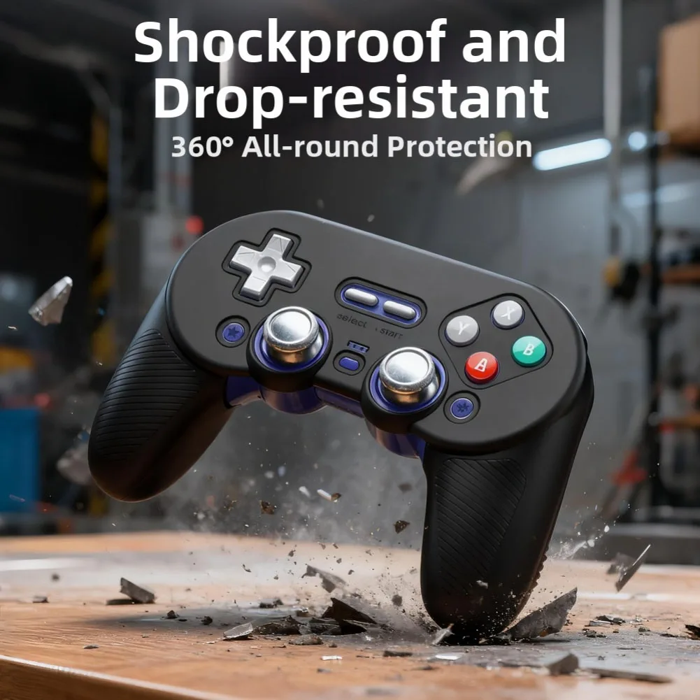 Silicone Game Controller Protective Case For 8BitDo Pro3 BT Shockproof Waterproof Wireless Gamepad Protective Cover ﻿