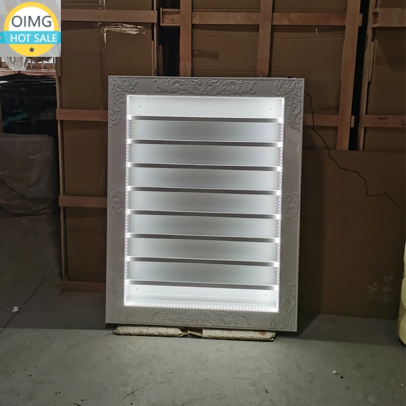 Nail Polish Display Stand Equipped with LED Lights Engraving Process Customizable Custom Sizes