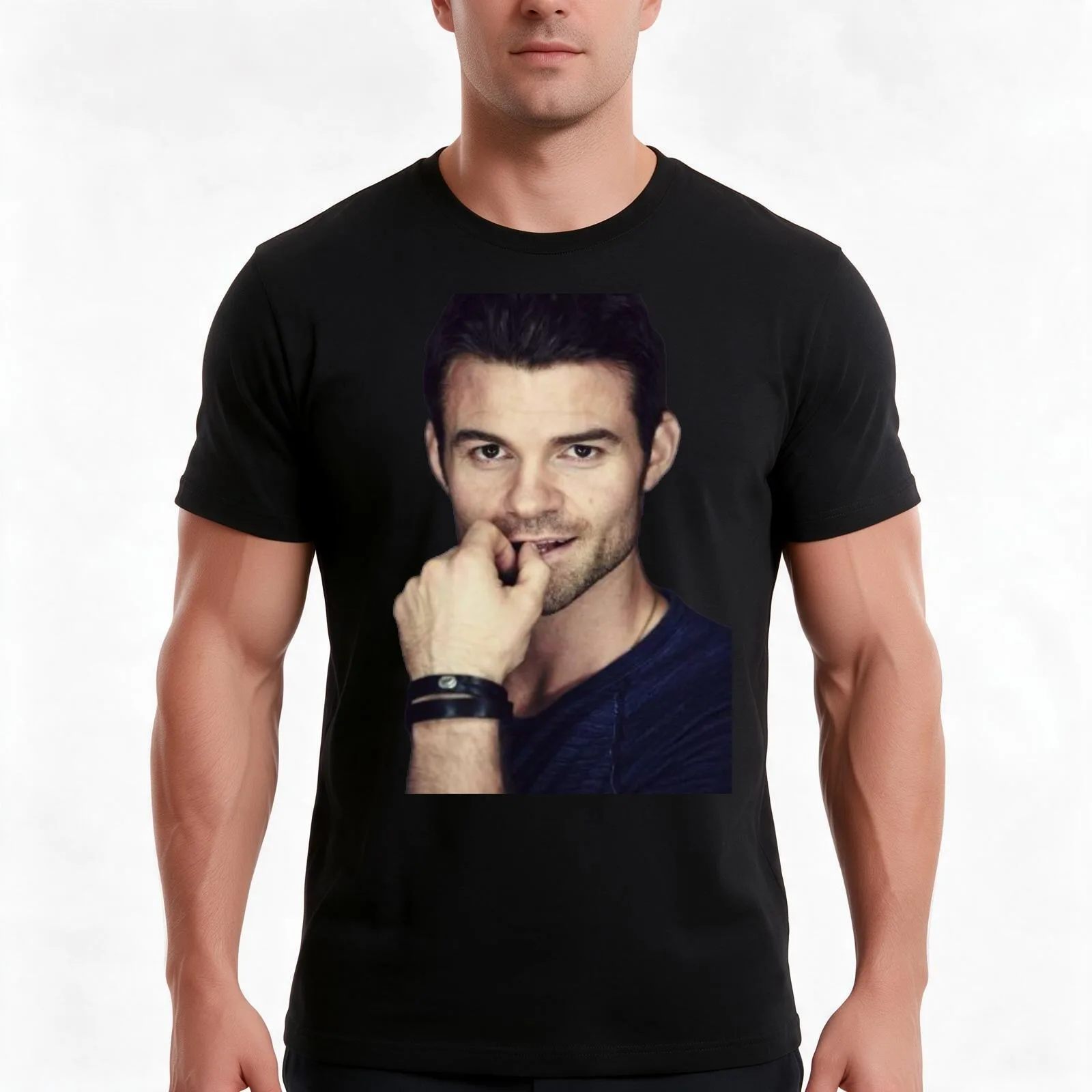 Daniel Gillies | Elijah Mikaelson T-Shirt, Summer Casual Cotton Tee, Oversized Streetwear Tops, Vintage Graphic Print