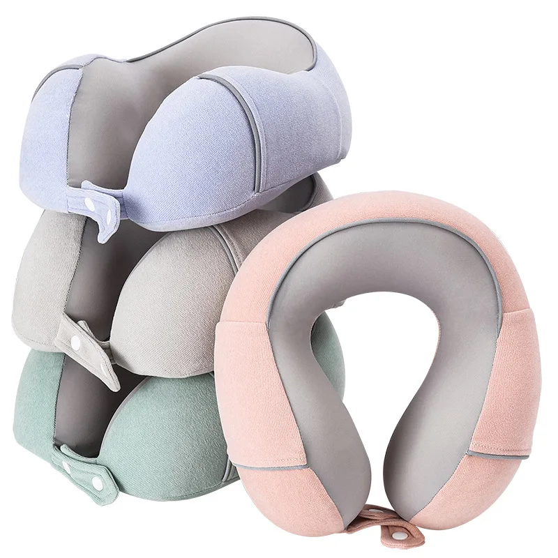 Portable Noon Break Aircraft Travel Pillow Neck Support Head Rest U Pillows Airplane Car Memory Foam Pillow Office Sleep Cushion