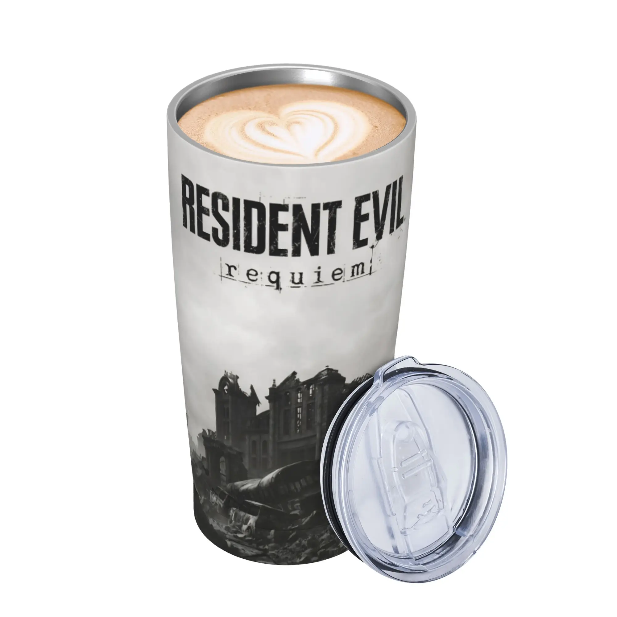 Residents Evils 9  Insulated Tumbler with Lid Games Stainless Steel Coffee Mugs Outdoor Travel Car Bottle Cups 20oz