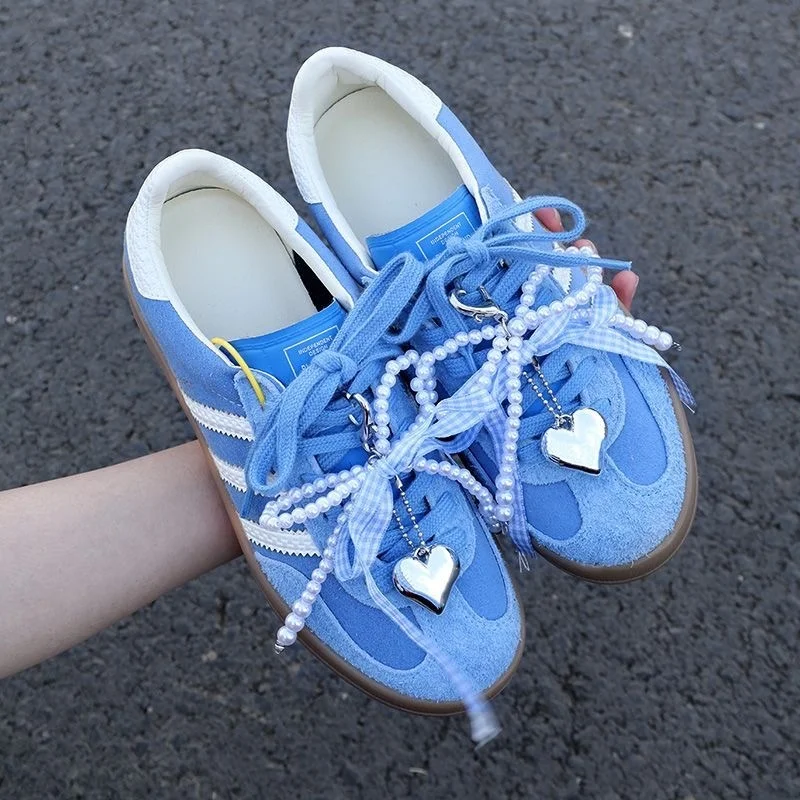 

Fashion Pearl Grid Ballet Style DIY Shoe Buckle Flower Bow Buckle Shoe Laces Charms For Sneakers Decorative Charm Accessories