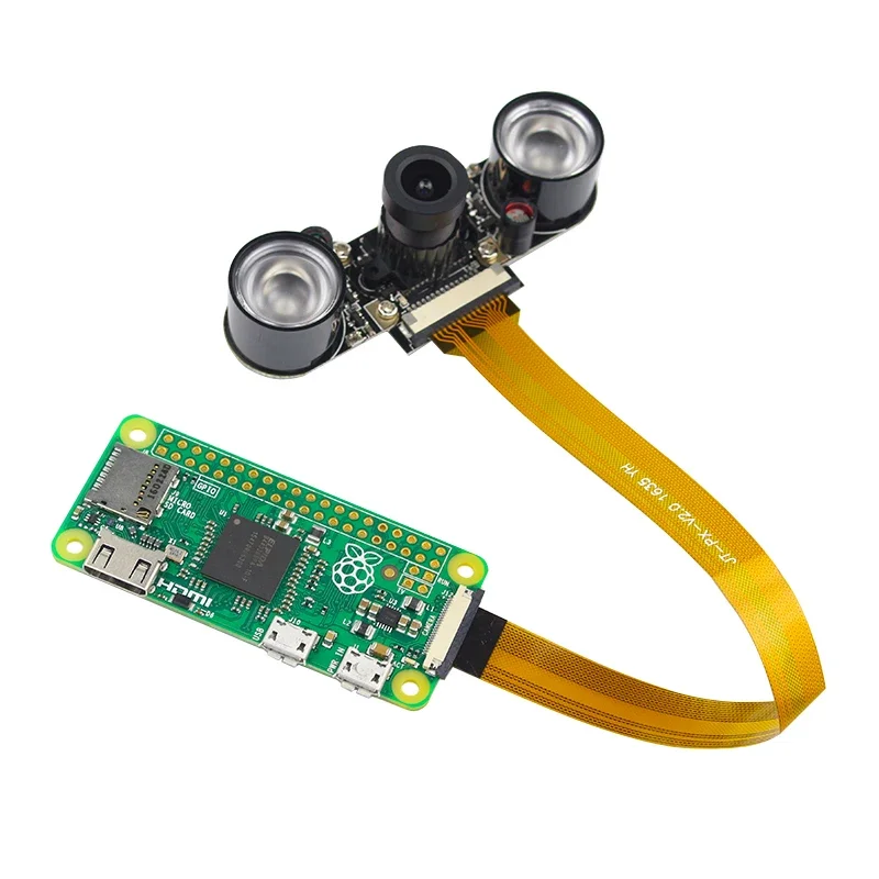 Raspberry Pi Zero Camera Focal Adjustable Module Night Vision 2 pcs IR Sensor LED Light 16 cm FFC for Raspberry Pi Zero W / 1.3