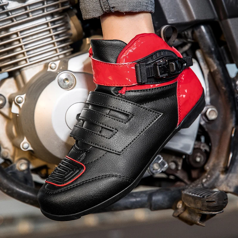 

Motorcycle protective riding boots high top off-road men four season fashion anti slip breathable travel equipment cycling boots