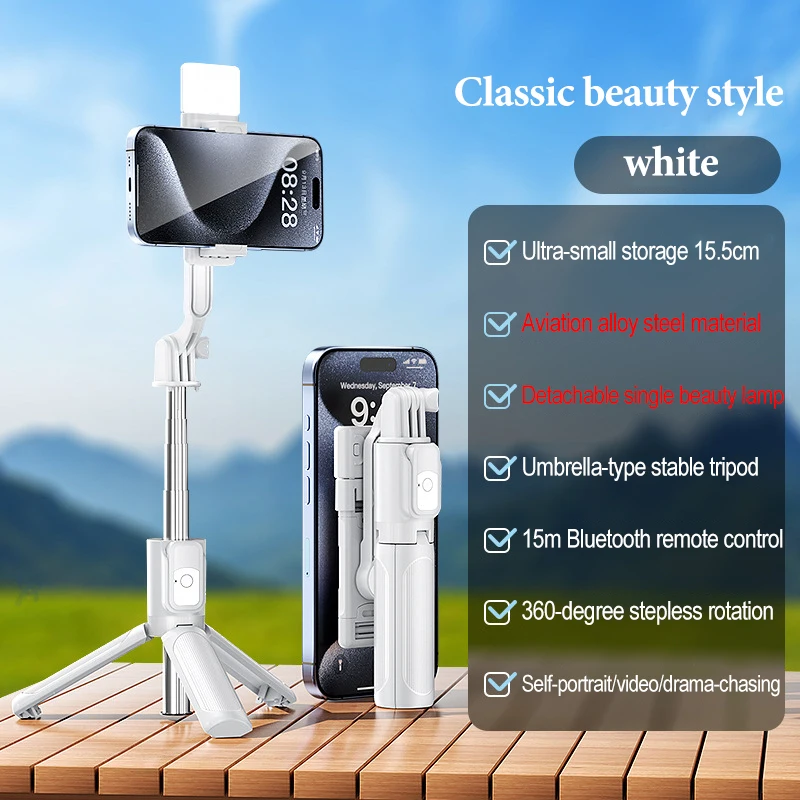 Selfie-Stick für Mobiltelefone Selfie-Stativ Insta360 Smartphone-Stativ Faltbarer Selfie-Stick Stativ für Handyhalterung Bluetooth