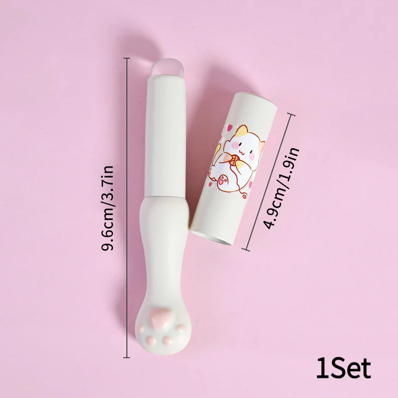 *Silicone Lip Brush With Cover Angled Concealer Brushes Lip Balm Lip Gloss Angled Head Concealer Brushes Cat Paw Make Up Brushe