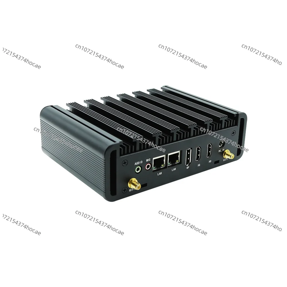 Fanless mini computer host i3/i5I7 triple display dual network dual COM commercial mini host