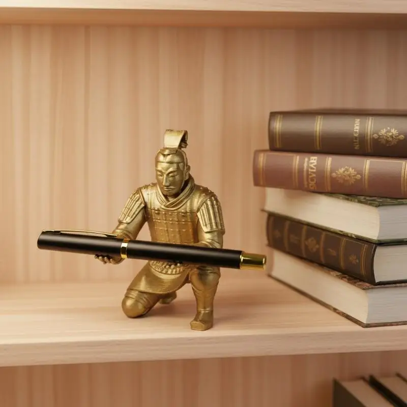 Creative Terracotta Warriors Pen Holder 3D Printing Pencil Storage Rack Plastic Desktop Organizer Desk Decoration Gifts