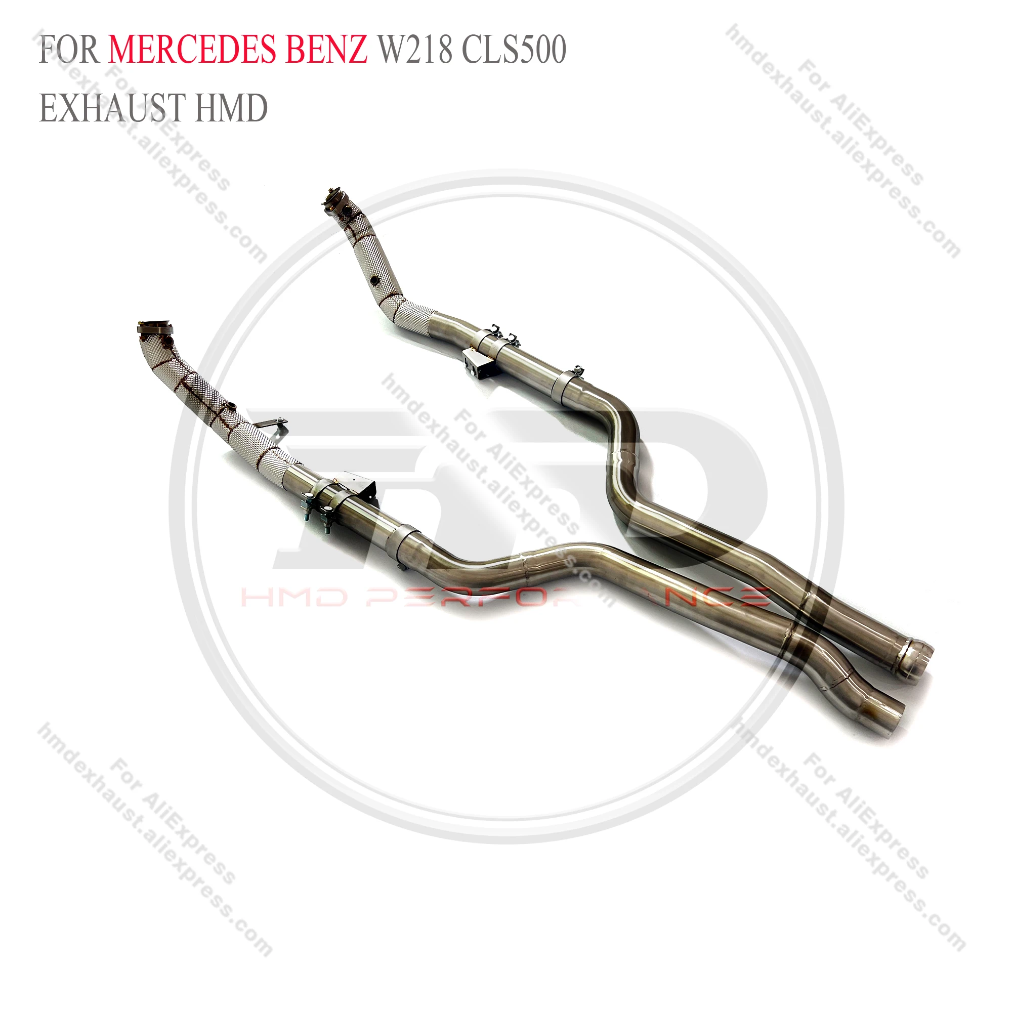 

HMD Exhaust System High Flow Performance Downpipe for Mercedes benz W218 CLS500 With Heat shield