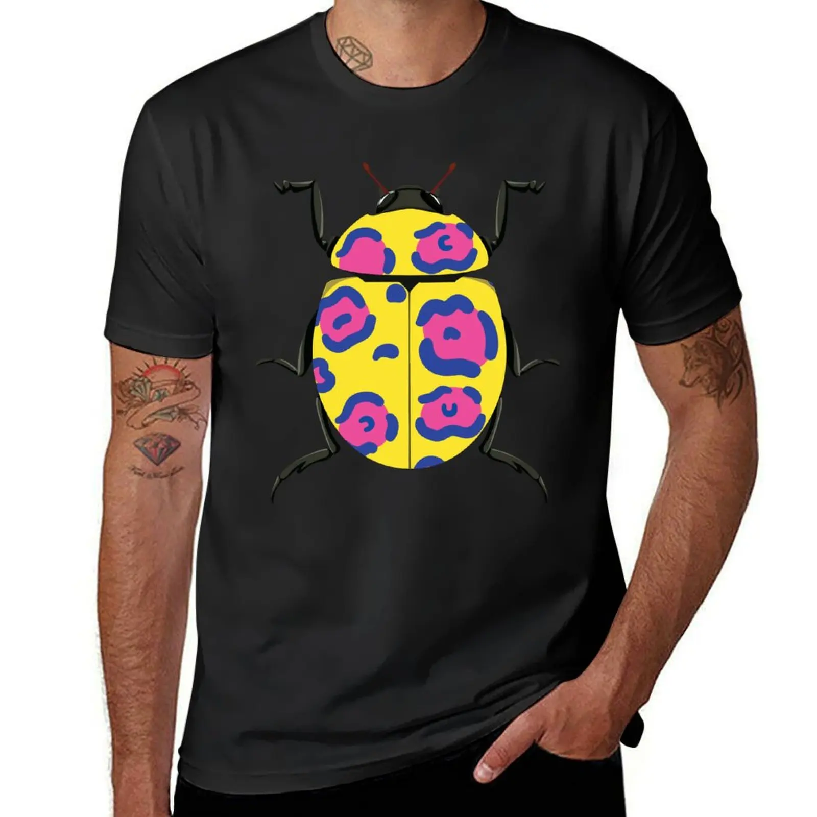 Ladybug T-Shirt kawaii clothes sports fans T-shirts for men cotton