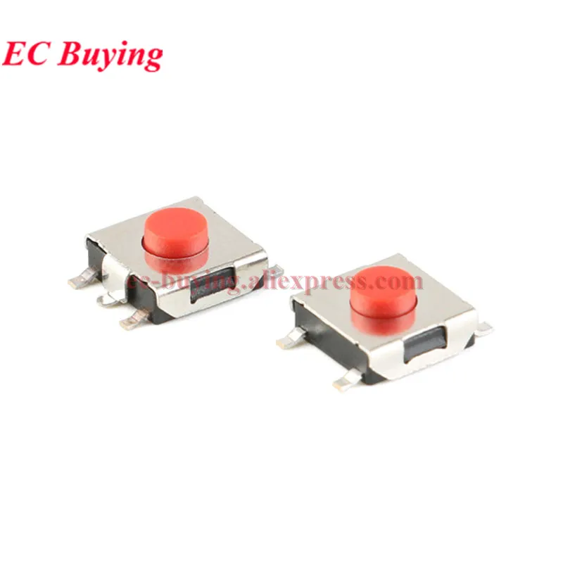 10Pcs-100Pcs Micro Switch 6x6 3.1/4.3/5/6/7/8/9/10MM Momentary Switch Tact Pushbutton Switch 4Pin Reel 3.1mm 4.3MM 5MM 8MM 9MM