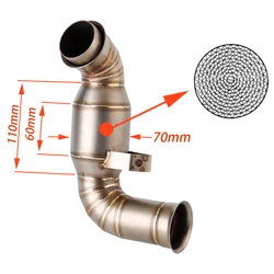 motorcycle exhaust For KTM DUKE 790 Duke 890 / 890R 18-22 790 Adventur R/ Rally 19-22 Motorcycle Exhaust Modify Mid Link Pipe