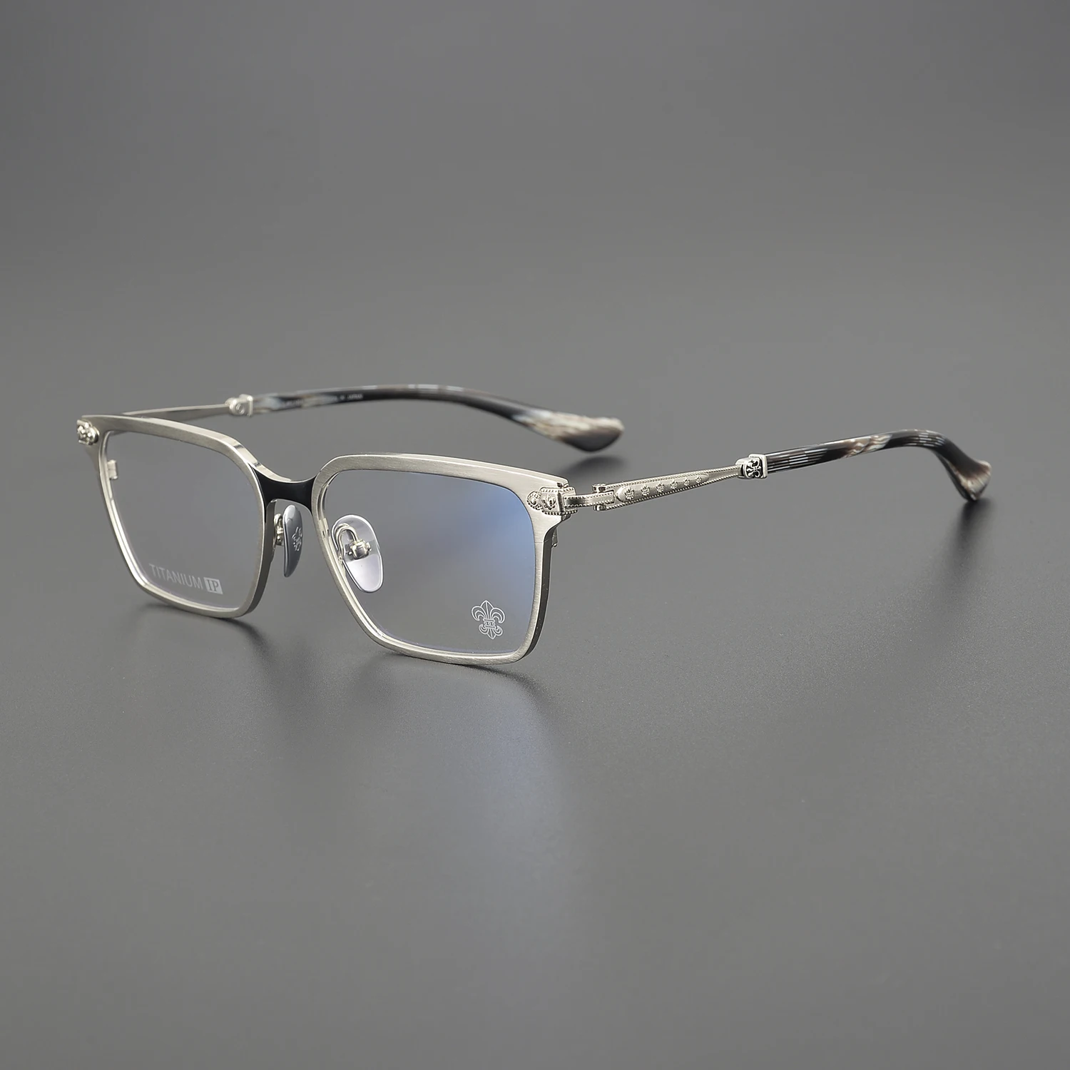 2024 New Japanese Design Steampunk Style Acetate Trim With Case Retro Retro Optics Fame Men Women High Quality Glasses