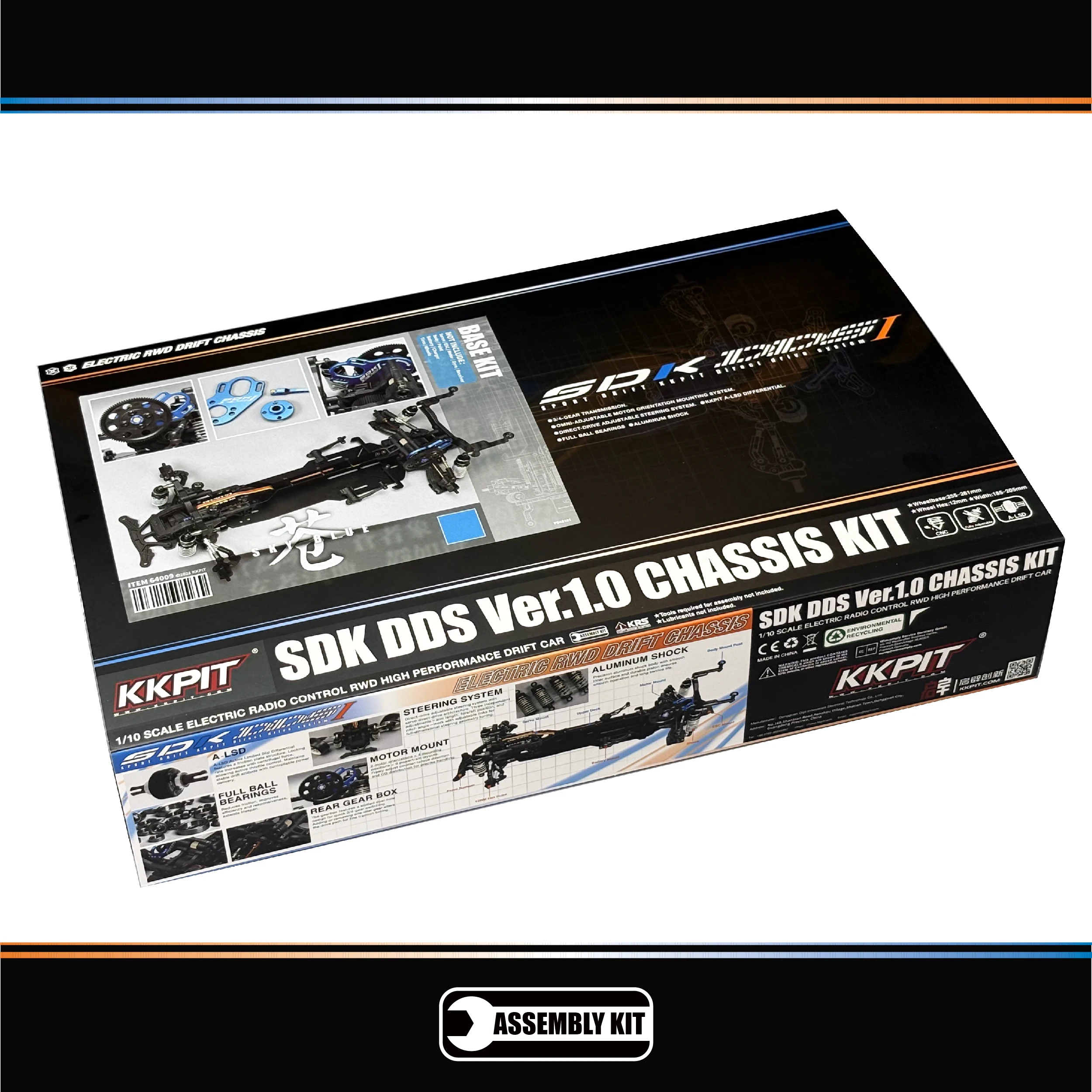 KKPIT SDK DDS Ver.1.0 1/10 Ele - Rc Drift Car Kit 评论和价格