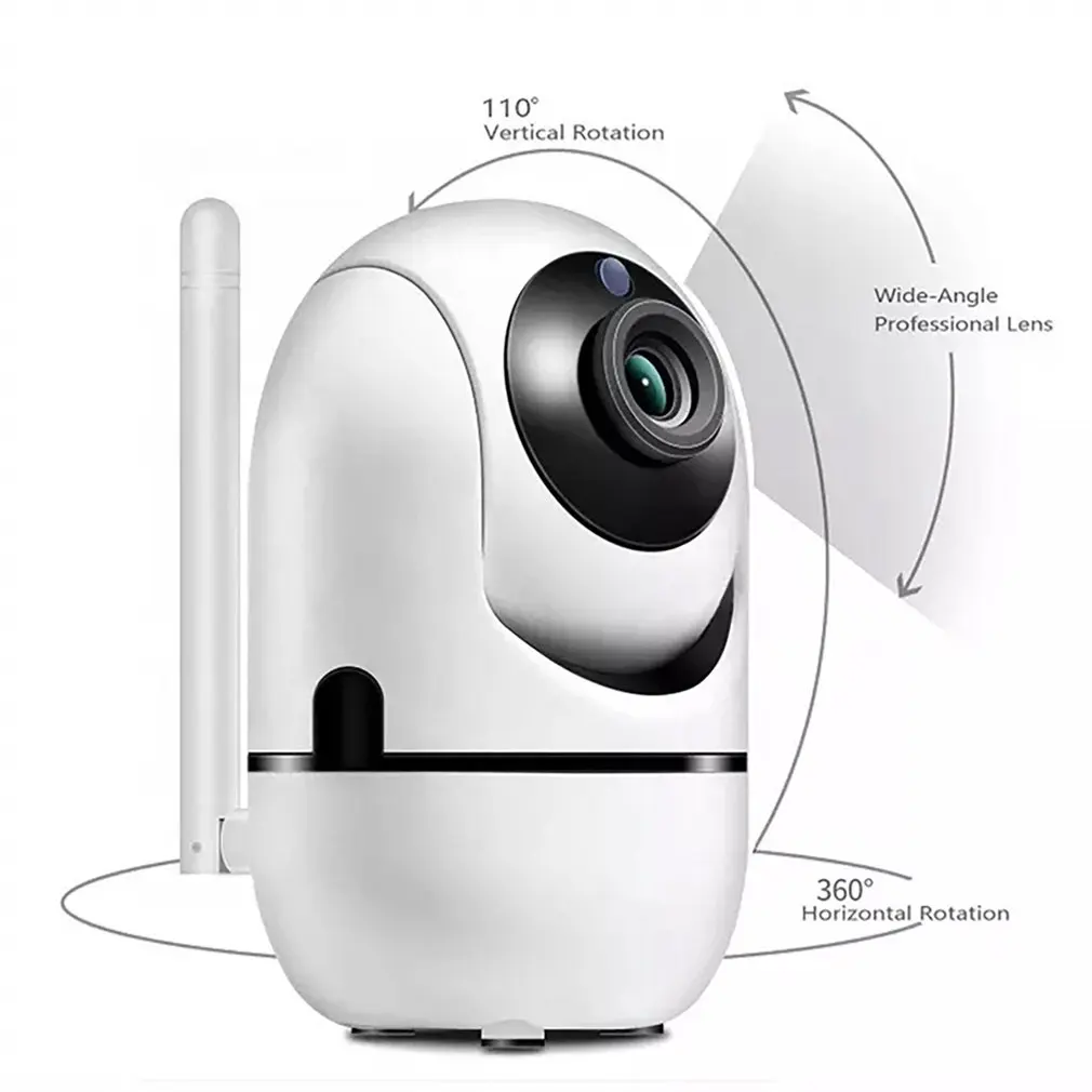 1080P Camera Home Security For Baby Monitor Indoor WiFi Camera With Pan Tilt Night Vision Audio Video Wi-Fi Cameras Dropshippin