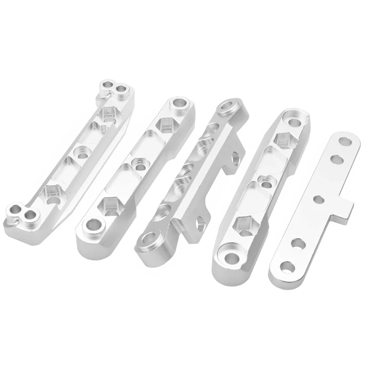 Código do braço de suspensão inferior de metal para 1/8 FS Racing ATOM 6S RC Car Upgrade Parts Acessórios Prata