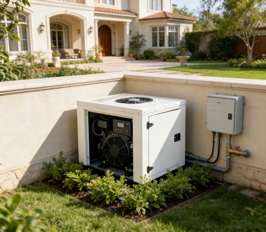 Silent Diesel Generator 45KW Rated Power 50KW Max Power Soundproof Canopy
