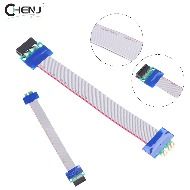 1pcs High Quality PCI Expres X1 PCI E Riser Card Extender Extension Ribbon Flexible Relocate Ribbon PCIE Extension Cable Adapter