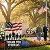 Heyfibro Thank You Veterans Garden Flag 12x18 Inch Double Sided, Soldier Silhouette Heroes Patriotic Military USA Yard Banne llz