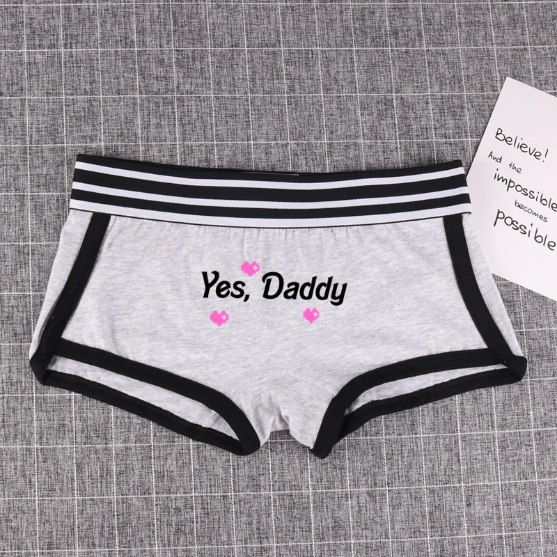 YES DADDY Lovely Hot Sexy Panties Cotton Underwear Sexy Panties for Woman Girls Boyshorts for Women Comfortable Cute Shorts