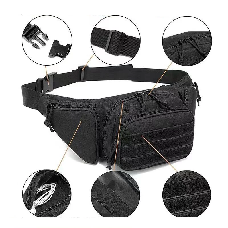 Cs Air Gun Combat Bag Sports Waist Bag Gun Waist Bag Chest Training Shooting Hunting Pistol Leather Case