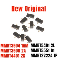 50PCS SMD Transistor MMBT3904 1AM MMBT3904LT1G MMBT3906 2A MMBT4401 2X MMBT5401 2L MMBT5551 G1 MMBT2222A 1P New Original