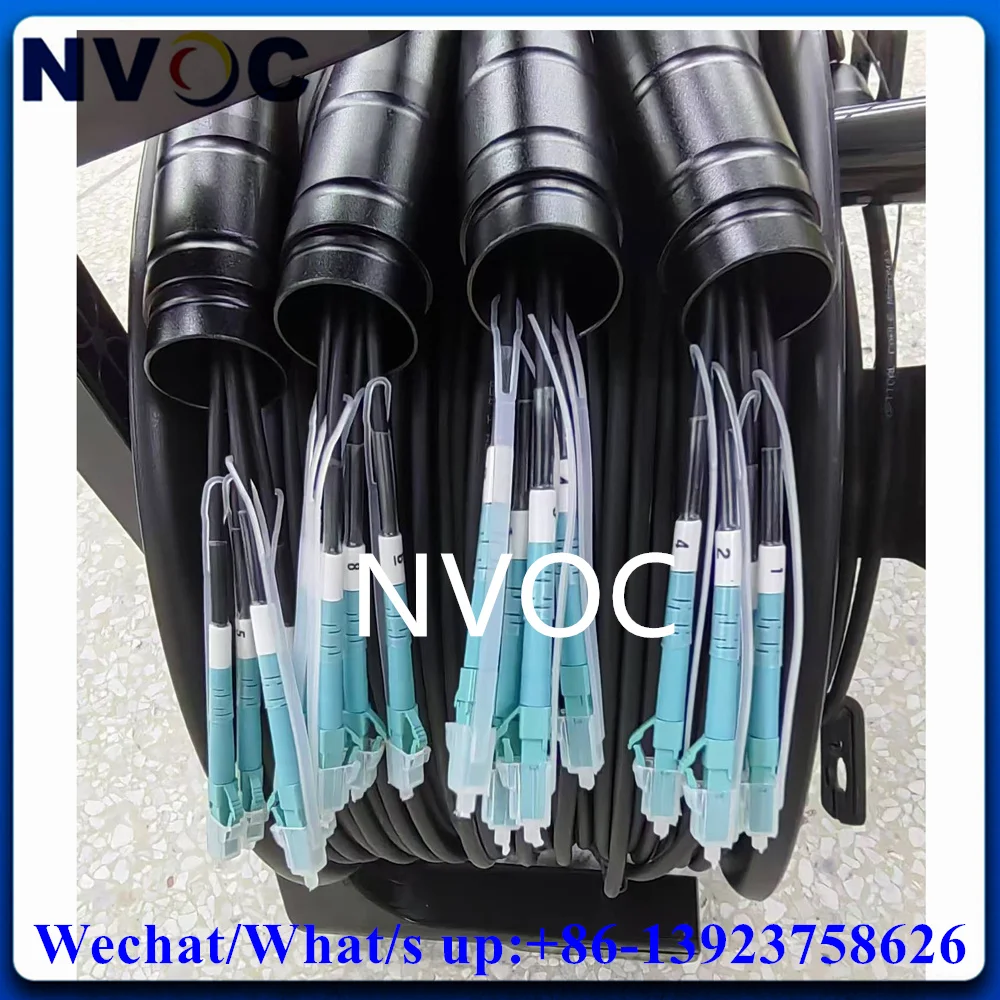 8Core 200M OM3-300 8C PDLC/ST/FC/SC Outdoor DVI Waterproof 5.0mm 7.0mm Armored MM Fiber Patch Cord TPU Cable With PCD310/380