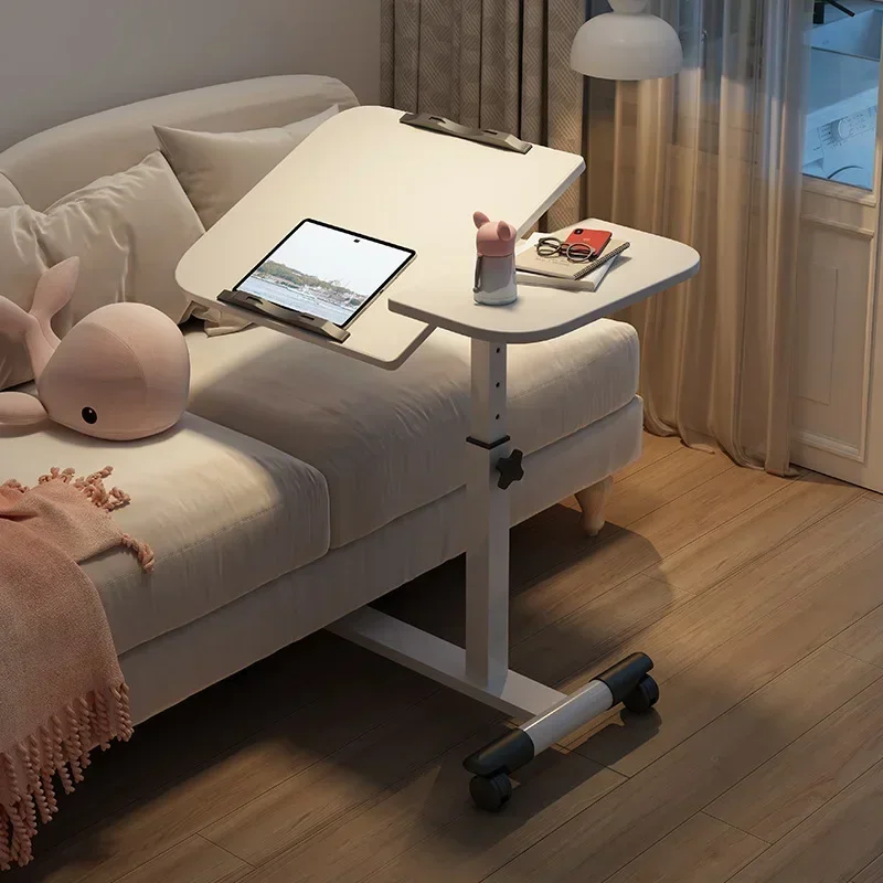 

Exquisite Minimalist Standing Simple Portable Laptop Computer Desk Bed Computer Desk Floor Mobile Lift Bedside Table Durable
