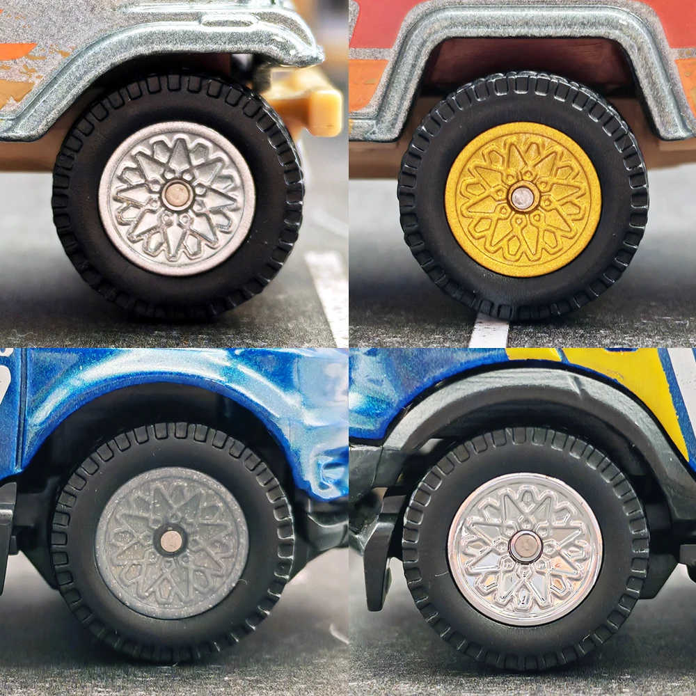 1/64 عجلات جميع التضاريس مع إطارات مطاطية قابلة للفصل موديل M لأجزاء تجديد السيارات النموذجية للعجلات الساخنة (5 مجموعات)