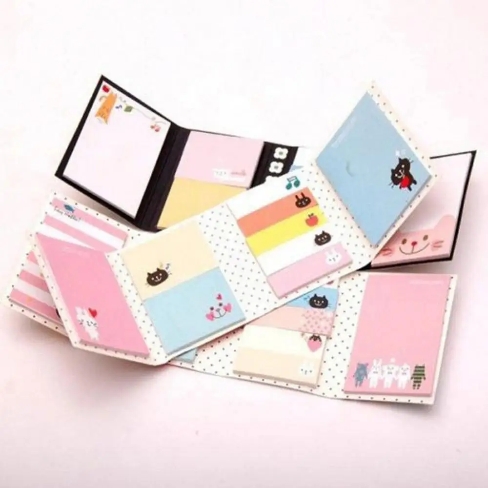 Animali Lovely Memo Pad Sticker segnalibro Marker Memo Flags Home Sticky Notes forniture scolastiche per ufficio