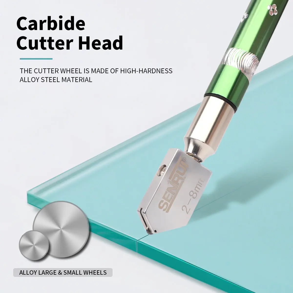 1 szt. Profesjonalny przecinak do szkła w wielu kolorach, przenośny przecinak do szkła z diamentowym ostrzem, nóż do szkła okiennego, narzędzie ręczne