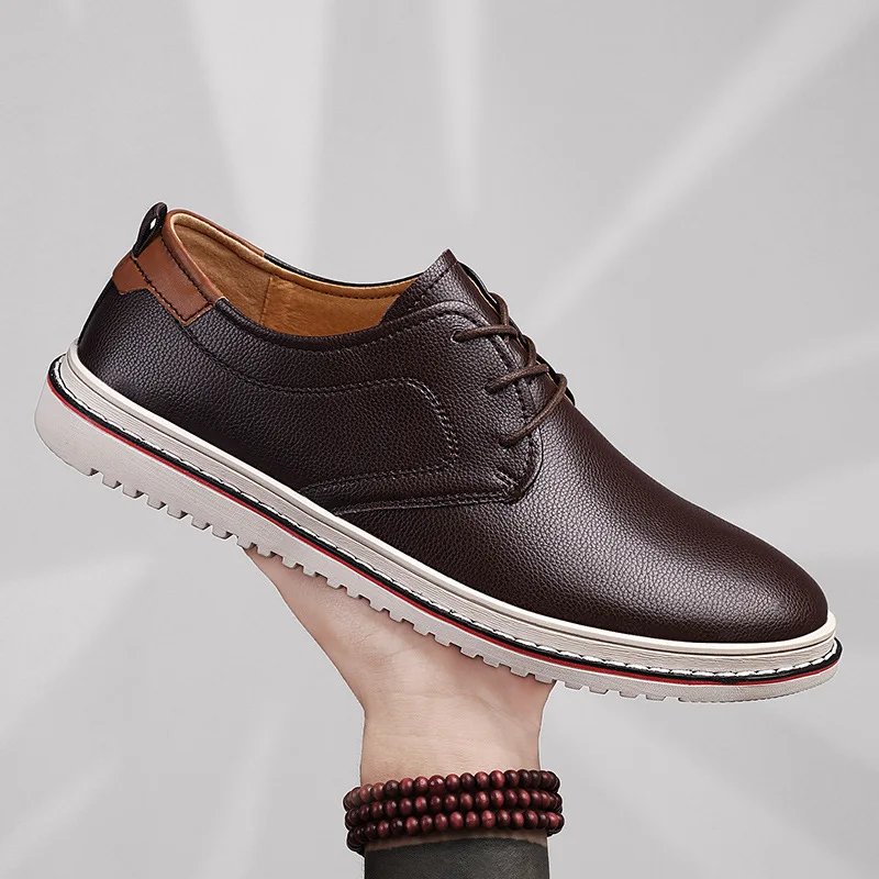 

Повседневная деловая обувь для мужчин, кожаная обувь на плоской подошве, мужская обувь дерби для отдыха, деловые туфли, деловые лоферы, новинка 2026, новинка