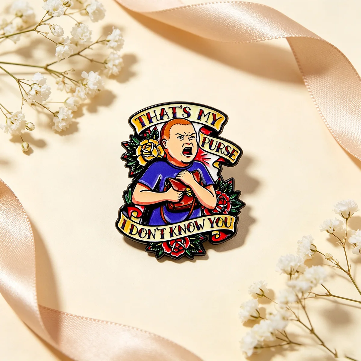 Funny Vintage Quote Enamel Pin Brooch Punk Cartoon Badge Street Style Jewelry Gift for Women Men Backpack Clothes Accessories view 6