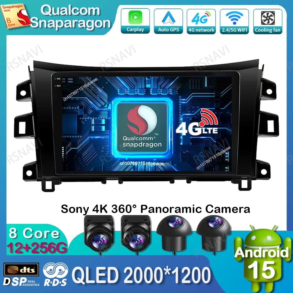

Android 15 Car Radio For Nissan NAVARA Frontier NP300 2015 2016 2017 2018 Head Unit DVD Autoradio Qualcomm Stereo BT Navigation