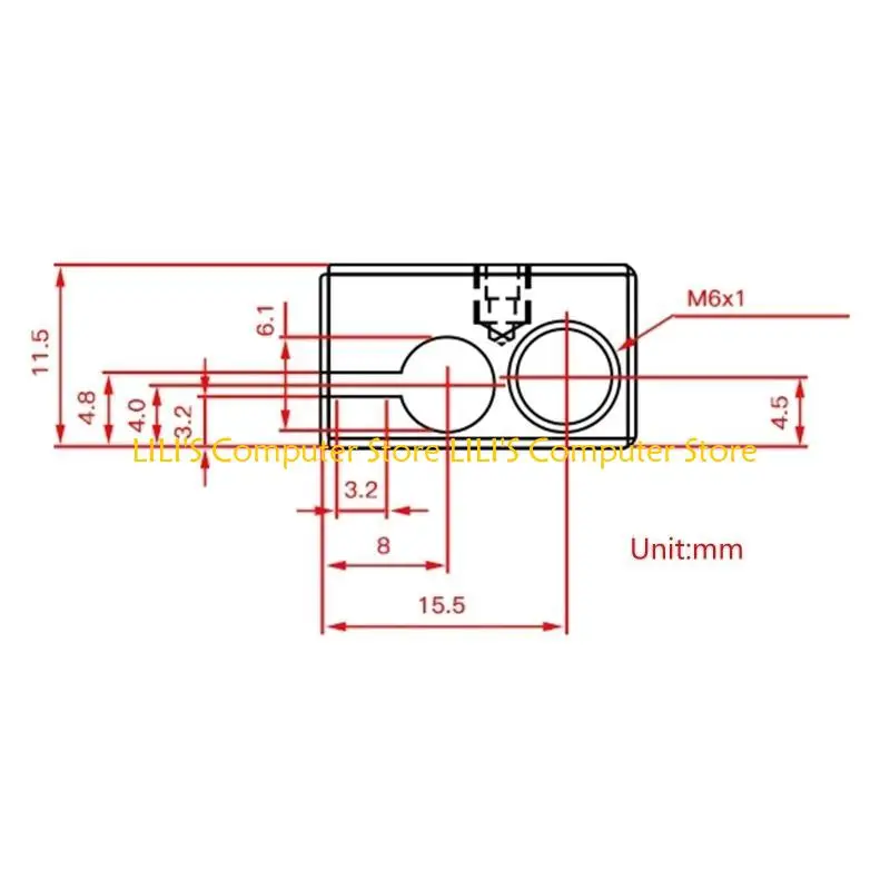 A52B طابعة ترقية Heatblock ترقية صلب السخان من أجل مجموعة بثق فوهة الطباعة ثلاثية الأبعاد مقاومة درجات الحرارة العالية