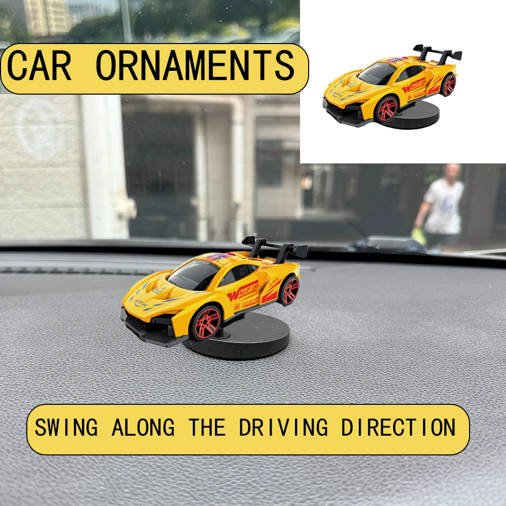 

Car Drift Rotating Ornaments Auto Dashboard Turning Racing Model Deco Carindividuality Center Console Cartoon For GT Sport