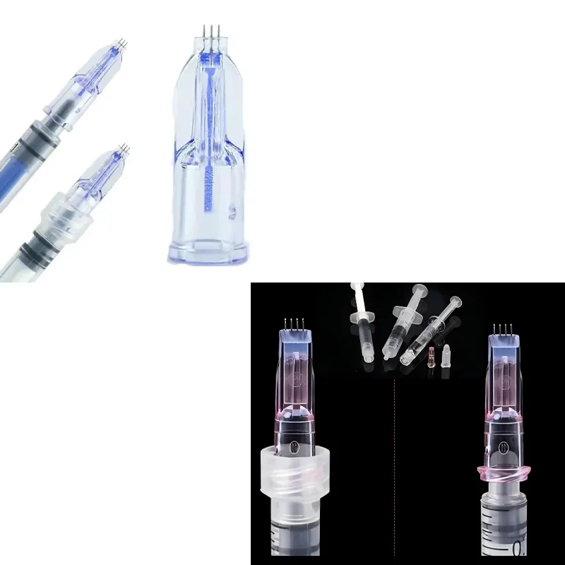 10/20Pcs Disposable Crystal 3‑Pin+4‑Pin Mixed Bundle Set, 34G Manual Mesotherapy Multi‑Needle, Sterile Single‑Use