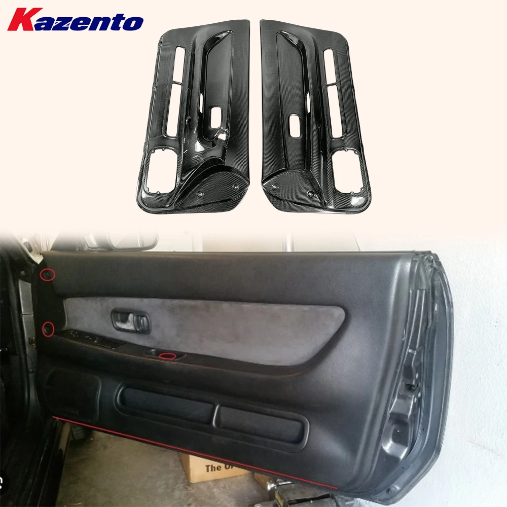 

For Nissan Skyline R32 GTR 1989-1993 OE Type Carbon Fiber Inner Door Card Panel Pair