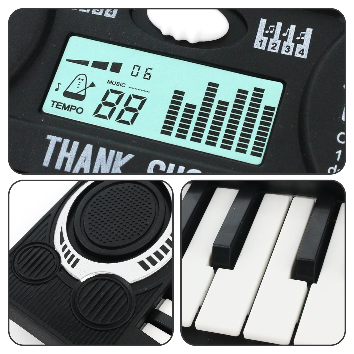 Kids Mini  Electronic Piano Keyboard 37 Keys Puzzle Early Education Simulation Electronic Piano Toy Teaching Musical Instrument