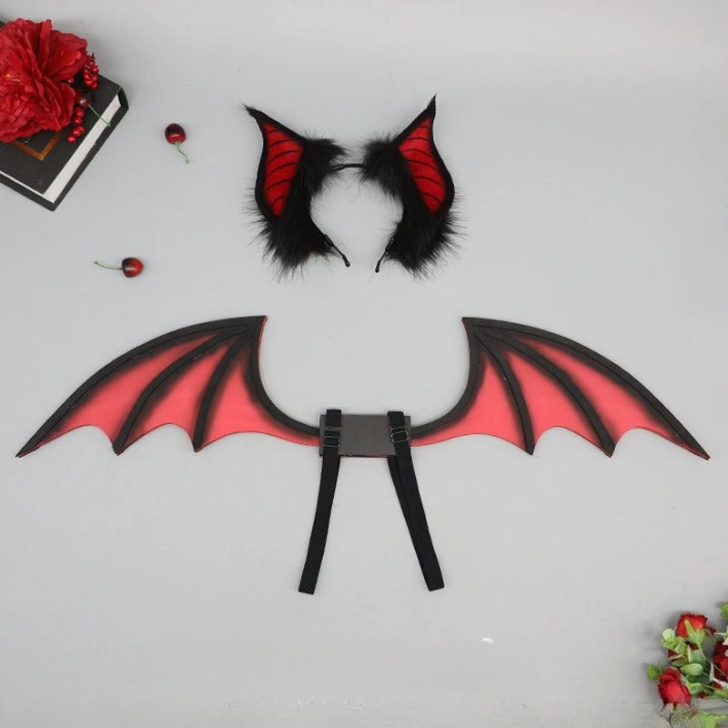Bat Demon Wings with Ears Headband: The Ultimate Cosplay Accessory for Halloween and Stage Performances