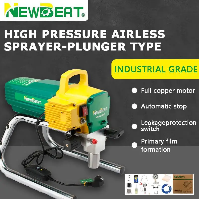 

1800W High Power Spray Machine DC Brush Motor High Pressure Airless Iatex Paint Paint Electric Spray Paint Tool 088