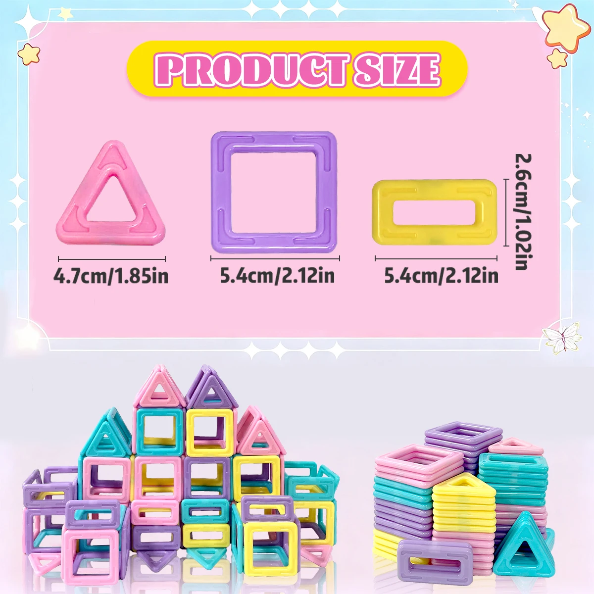 Macaron 3D Blocchi Magnetici Set Giocattoli Per Bambini Ragazzi Ragazze Educativi Sensoriali Costruzione Giocattolo Magnetico Regali 58/88/118PCS