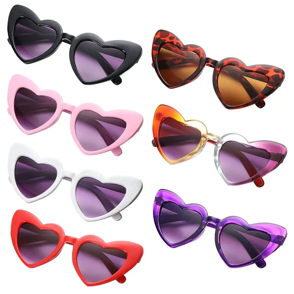 Kids Heart Sunglasses Toddler Sunglasses Vintage Heart-Shaped Glasses for Boys Girls 3-9 Years