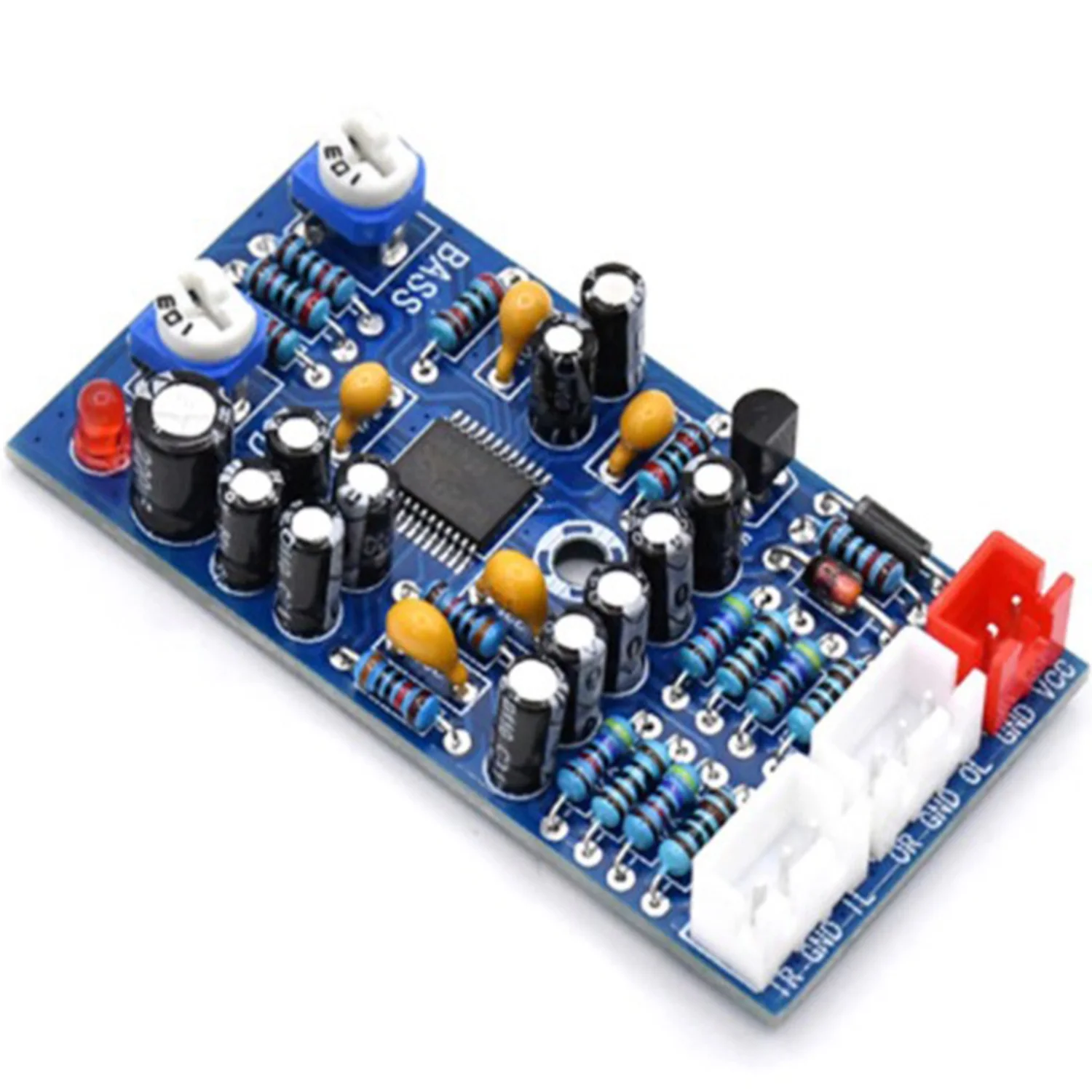 JRC2706 Amplifier Preamp Tone Volume Control Bass 3D Reverb Board Subwoofer Processor Preamplifier