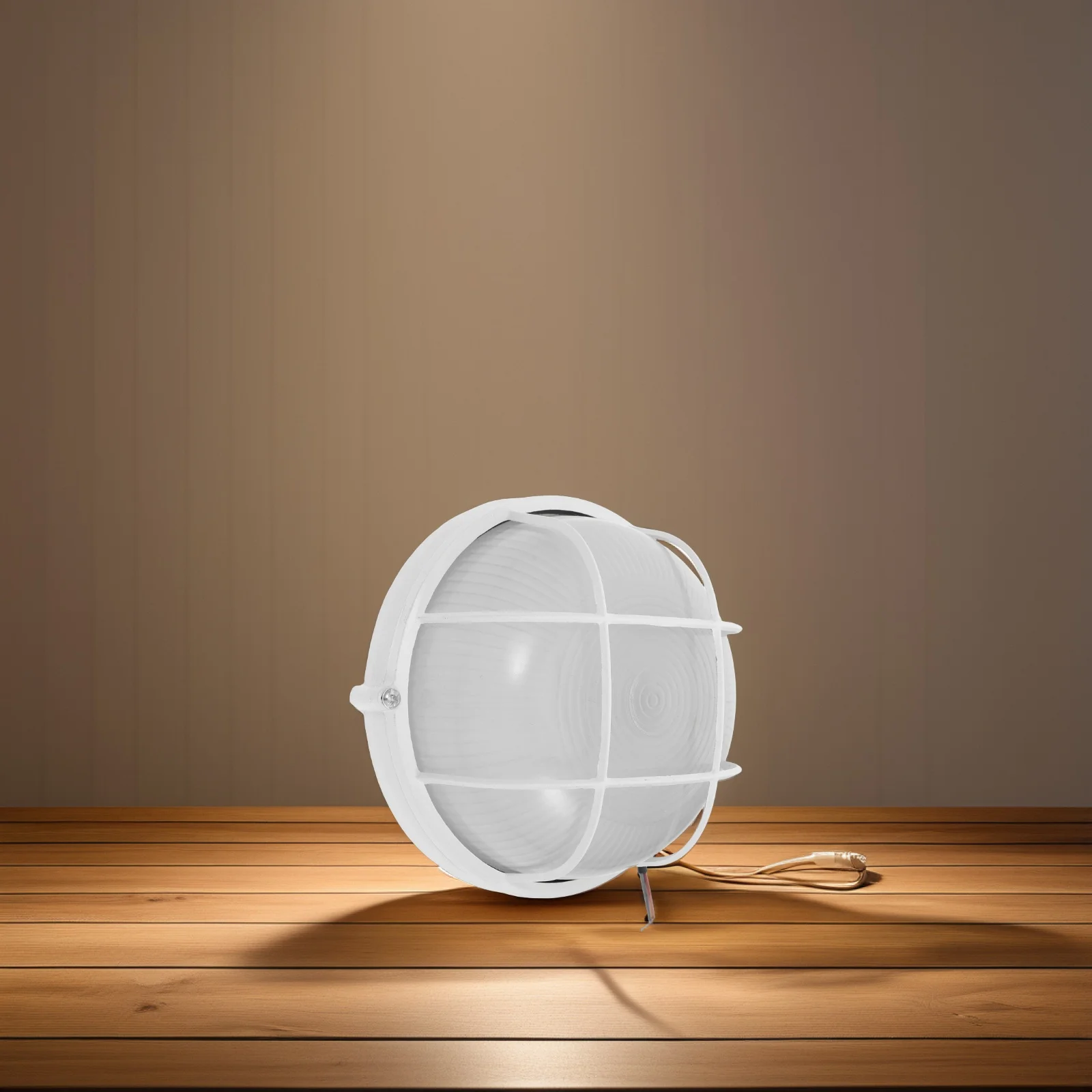 โคมไฟห้องซาวน่ากระจกพร้อมซ็อกเก็ต E27 ให้แสงสว่างสว่างสดใสสำหรับห้องอบไอน้ำ พื้นที่ชื้น โรงรถ และการใช้งานกลางแจ้ง ทนความร้อน