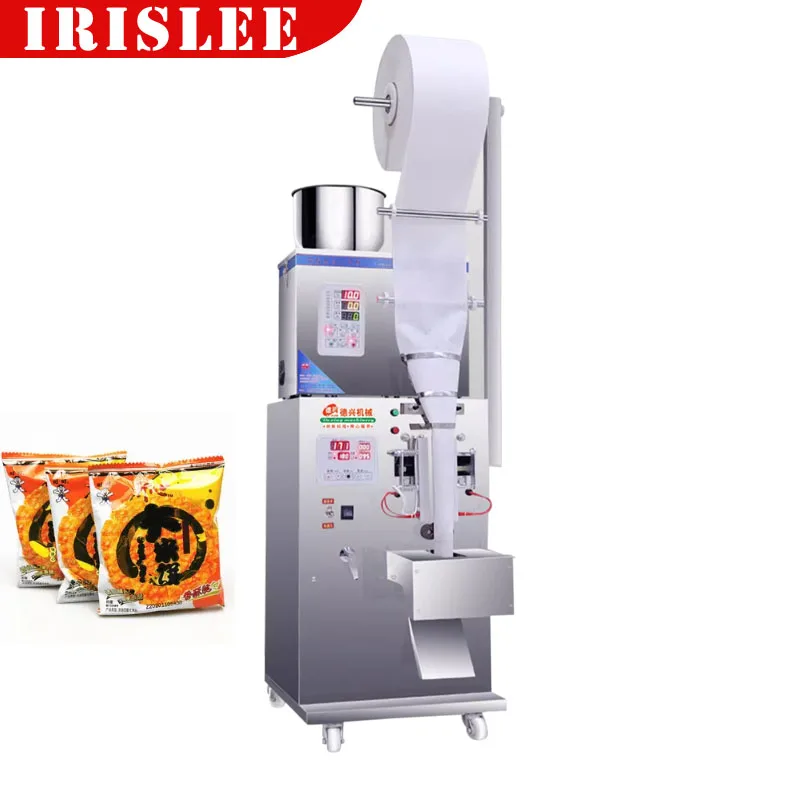 Fully Automatic Weighing Packaging Machine Medicinal Sealer Packing Liuqid Water Wine Vinegar Drink Milk Three Side Sealing